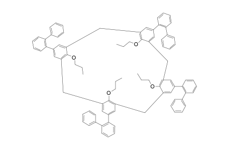 CONE-5,11,17,23-TETRAKIS-[(2-PHENYL)-PHENYL]-25,26,27,28-TETRAKIS-(PROPYLOXY)-CALIX-[4]-ARENE