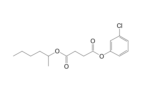 Succinic acid, 3-chlorophenyl 2-hexyl ester