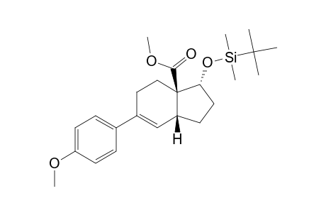 6-(4-METHOXYPHENYL)-1-(TERT.-BUTYLDIMETHYLSILANYLOXY)-2,3,4,7,8,9-HEXAHYDRO-1H-INDENE-9-CARBOXYLIC-ACID-METHYLESTER