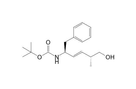 [(E)-(1S)-(4R,S)-(1-Benzyl-4-methyl-5-hydroxypent-2-enyl]carbamic acid t-butyl ester