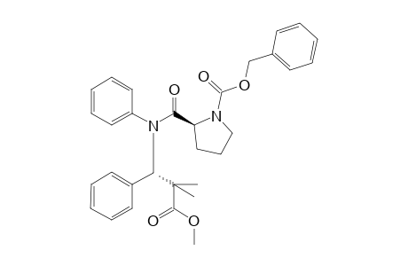 Methyl 3-[N-((S)-benzyloxycarbonylprolyl-N-phenyl]amino-2,2-dimethyl-(S)-3-phenylpropionate
