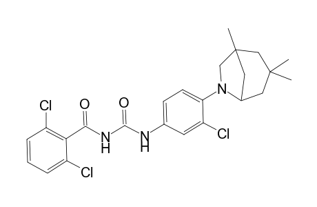 Benzamide, 2,6-dichloro-N-[[[3-chloro-4-(1,3,3-trimethyl-6-azabicyclo[3.2.1]oct-6-yl)phenyl]amino]carbonyl]-