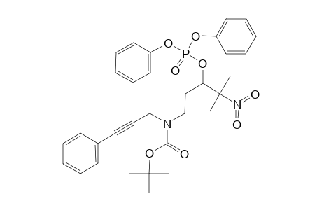 3-(DIPHENYLPHOSPHATOXY)-5-[N-(PHENYL-PROPARGYL)-N-(TERT.-BUTYLOXYCARBONYL)]-AMINO-2-METHYL-2-NITROPENTANE