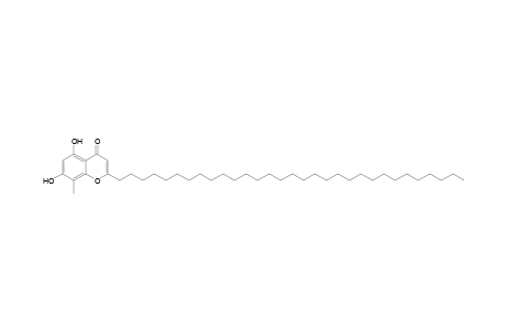 2-Hentriacontyl-5,7-dihydroxy-8-methyl-4H-1-benzopyran-4-one