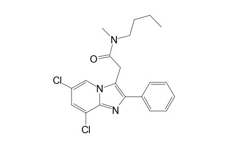 N-Butyl-N-methyl-[2'-phenyl-6',8'-dichloroimidazo[1,2-a]pyridin-3'-yl]acetamide