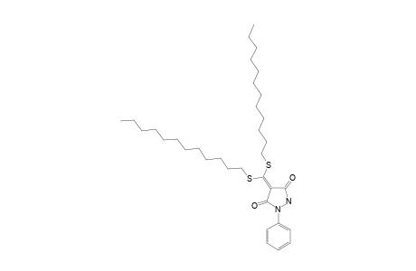 4-BIS-(DODECYLTHIO)-METHYLENE-1-PHENYL-3,5-DIOXO-PYRAZOLIDINE