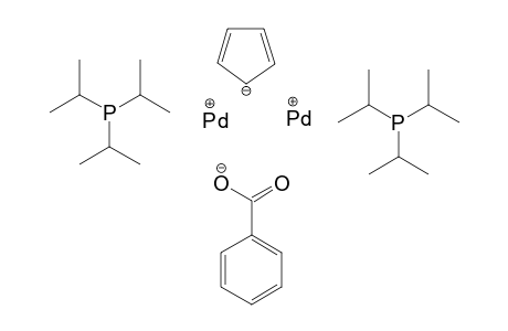 Mu-Benzoato-Mu-(Cyclopentadienyl)-bis(triisopropylhosphan)dipalladium(I)