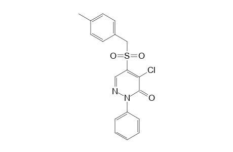 3(2H)-Pyridazinone, 4-chloro-5-[[(4-methylphenyl)methyl]sulfonyl]-2-phenyl-