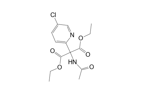 2-Acetamido-2-(5-chloro-2-pyridinyl)propanedioic acid diethyl ester