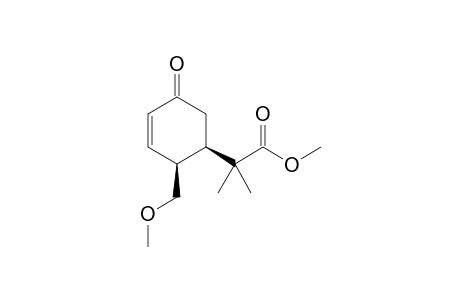 2-((1R,2S)-2-Methoxymethyl-5-oxo-cyclohex-3-enyl)-2-methyl-propionic acid methyl ester