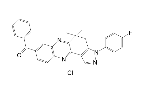 [3-(4-fluoro-phenyl)-5,5-dimethyl-4,5-dihydro-3H-2,3,6,11-tetraaza-cyclopenta[a]anthracen-8-yl]-phenyl-methanone, hydrochloride