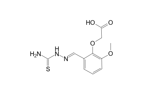 Benzaldehyde, 2-carboxymethoxy-3-methoxy-, thiosemicarbazone