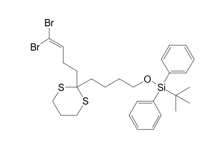 2-(4-tert-Butyldiphenylsilyloxybutyl)-2-(4,4-dibromo-3-butenyl)-1,3-dithiane
