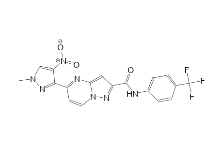 5-(1-methyl-4-nitro-1H-pyrazol-3-yl)-N-[4-(trifluoromethyl)phenyl]pyrazolo[1,5-a]pyrimidine-2-carboxamide
