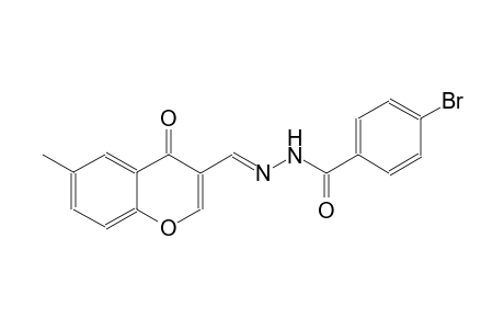 4-bromo-N'-[(E)-(6-methyl-4-oxo-4H-chromen-3-yl)methylidene]benzohydrazide
