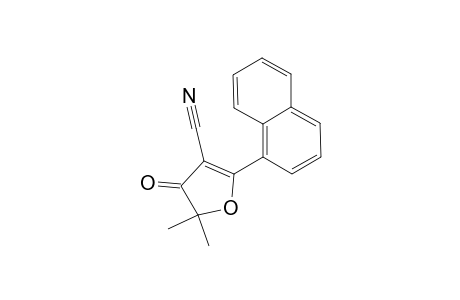 5,5-Dimethyl-2-(1-naphthyl)-4-oxo-4,5-dihydro-3-furancarbonitrile