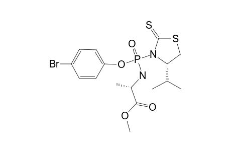 (RP)-4-BROMOPHENYL-N-[(S)-ALANINYL]-(4-ISOPROPYLTHIAZOLIDINE-2-THIONE)-PHOSPHORODIAMIDATE