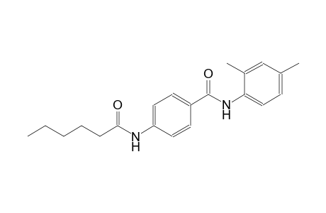 benzamide, N-(2,4-dimethylphenyl)-4-[(1-oxohexyl)amino]-