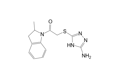 4H-1,2,4-triazol-3-amine, 5-[[2-(2,3-dihydro-2-methyl-1H-indol-1-yl)-2-oxoethyl]thio]-