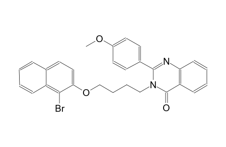 3-{4-[(1-bromo-2-naphthyl)oxy]butyl}-2-(4-methoxyphenyl)-4(3H)-quinazolinone