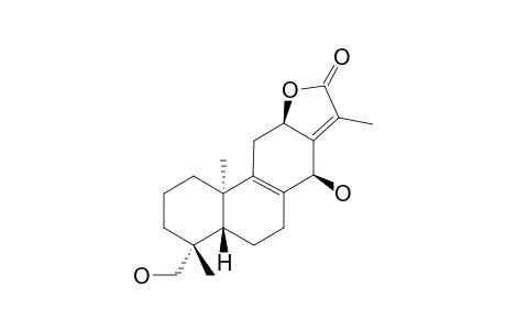 PHLOGACANTHOLIDE_B;14-BETA,19-DIHYDROXYABIETA-8,13(15)-DIEN-16,12-OLIDE