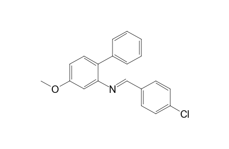 N-(4-Chlorobenzylidene)-4-methoxy-1,1-biphenyl-2-amine