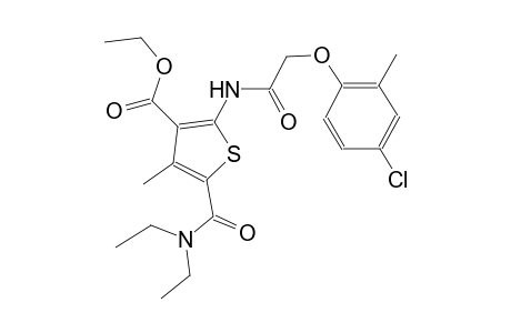 ethyl 2-{[(4-chloro-2-methylphenoxy)acetyl]amino}-5-[(diethylamino)carbonyl]-4-methyl-3-thiophenecarboxylate