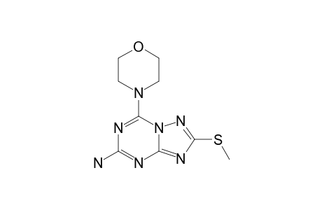 5-AMINO-7-(MORPHOLIN-4-YL)-2-METHYLTHIO-1,2,4-TRIAZOLO-[1,5-A]-[1,3,5]-TRIAZINE