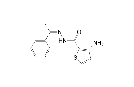 3-Amino-N'-(1-phenylethylidene)thiophene-2-carbohydrazide
