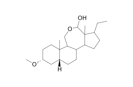 3.alpha.-methoxy-11-oxa-C-homo-5.beta.-pregnan-12-0ls