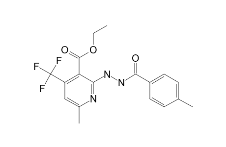 6-methyl-2-[N'-(4-methylbenzoyl)hydrazino]-4-(trifluoromethyl)nicotinic acid ethyl ester