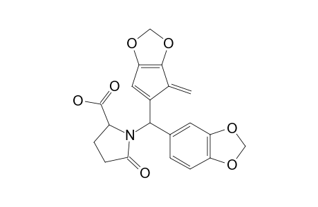N-(3,4,3',4'-BISMETHYLENEDIOXYBENZHYDRYL)-PYROGLUTAMIC-ACID
