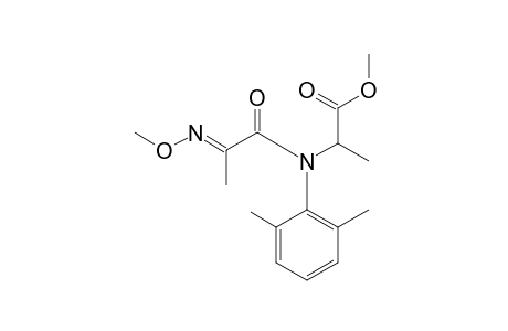 DL-Alanine, N-(2,6-dimethylphenyl)-N-[2-(methoxyimino)-1-oxopropyl]-, methyl ester