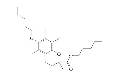 6-(N-Pentyl)oxy-2,5,7,8-tetramethylchroman-2-carboxylic acid, N-pentyl ester