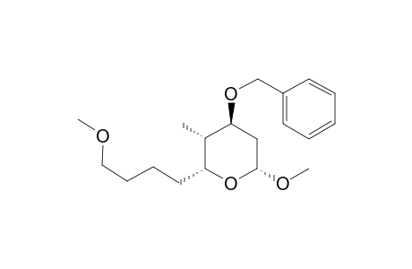 (2R,3R,4S,6R)-4-benzoxy-6-methoxy-2-(4-methoxybutyl)-3-methyl-tetrahydropyran