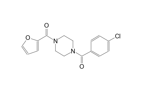 1-(4-chlorobenzoyl)-4-(2-furoyl)piperazine