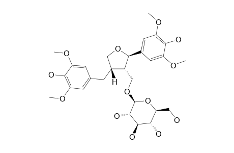 LIGALBUMOSIDE-A;(7R,8S,8´S)-4,9,4-TRIHYDROXY-3,5,3',5'-TETRAMETHOXY-7,9'-EPOXYLIGNAN-9-O-BETA-D-GLUCOPYRANOSIDE