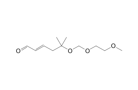 (E)-5-(2-methoxyethoxymethoxy)-5-methyl-2-hexenal