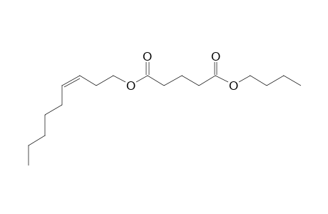 Glutraic acid, butyl cis-non-3-enyl ester