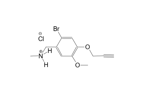 [2-bromo-5-methoxy-4-(2-propynyloxy)phenyl]-N-methylmethanaminium chloride