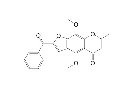 2-Benzoyl-4,9-dimethoxy-7-methyl-5H-furo[3,2-g][1]-benzopyran-5-one