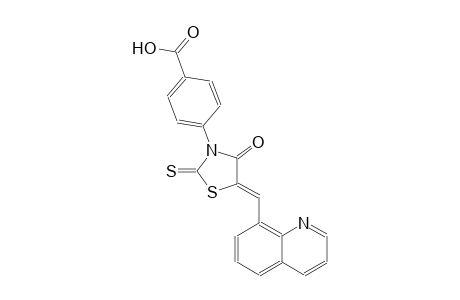 benzoic acid, 4-[(5Z)-4-oxo-5-(8-quinolinylmethylene)-2-thioxothiazolidinyl]-