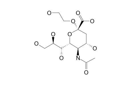 2-HYDROXYETHYL-5-ACETAMIDO-3,5-DIDEOXY-D-GLYCERO-ALPHA-D-GALACTO-2-NONULOPYRANOSIDONIC-ACID