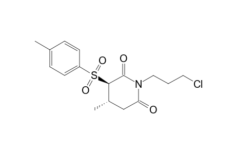 (3R,4S)-1-(3-chloranylpropyl)-4-methyl-3-(4-methylphenyl)sulfonyl-piperidine-2,6-dione
