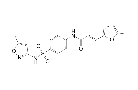 (2E)-3-(5-methyl-2-furyl)-N-(4-{[(5-methyl-3-isoxazolyl)amino]sulfonyl}phenyl)-2-propenamide