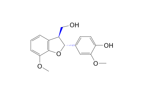 Trans-2,3-dihydro-2-(4-hydroxy-3-methoxyphenyl)-7-methoxy-3-benzofuranmethanol