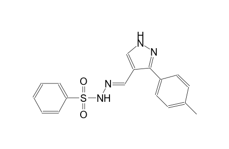 N'-{(E)-[3-(4-methylphenyl)-1H-pyrazol-4-yl]methylidene}benzenesulfonohydrazide
