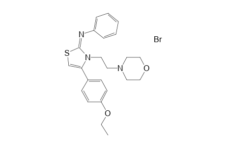 N-(4-(4-ethoxyphenyl)-3-[2-(4-morpholinyl)ethyl]-1,3-thiazol-2(3H)-ylidene)aniline hydrobromide