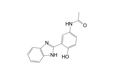 Acetamide, N-[3-(2-benzimidazolyl)-4-hydroxyphenyl]-