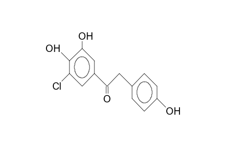5-Chloro-2,4,4'-trihydroxy-deoxybenzoin;1-(5-chloro-2,4-dihydroxy-phenyl)-2-(4-hydroxy-phenyl)-ethanone